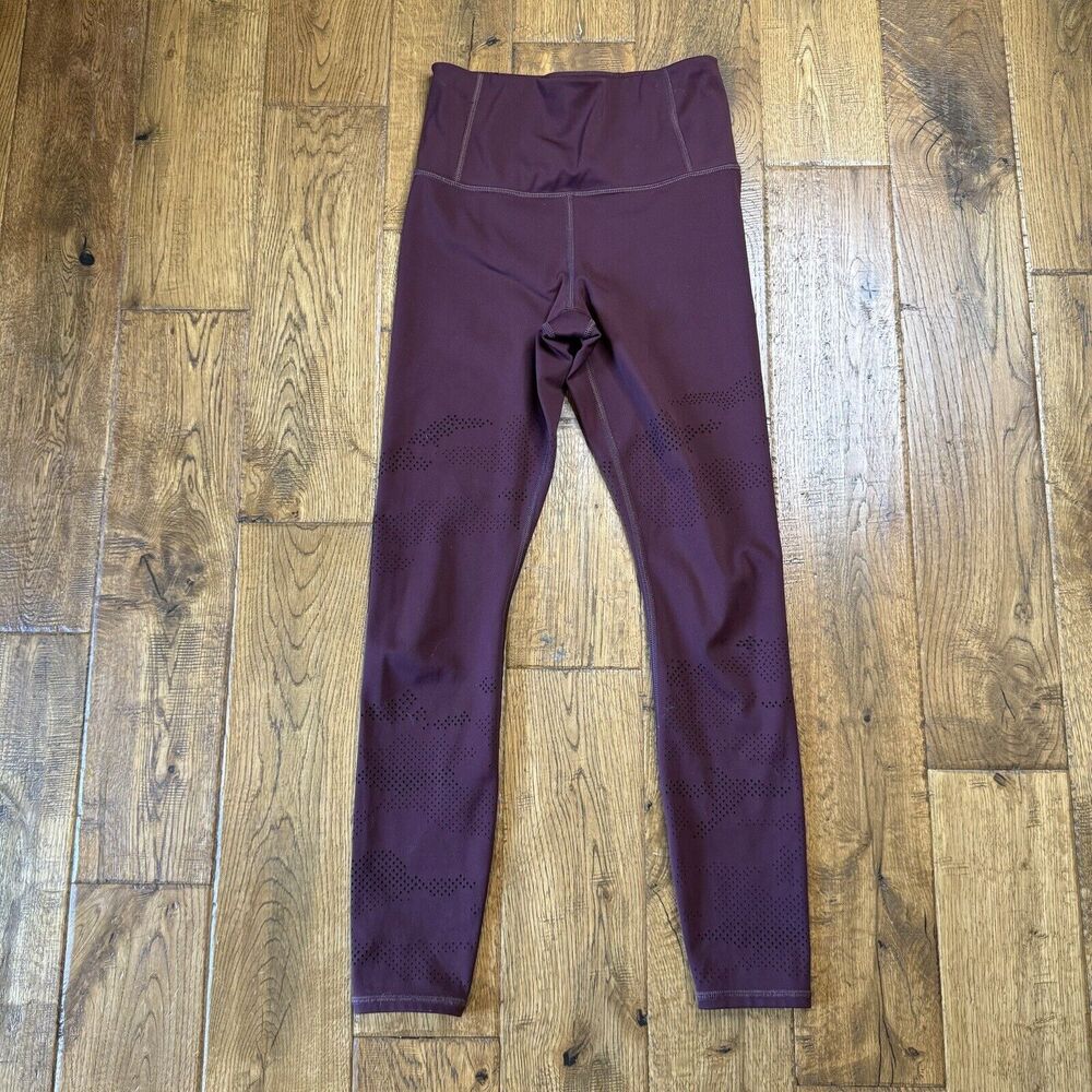 Lot of 3 Athleta Legging Bundle 7/8 Tight Womens Size XXS Burgundy, Orange - Picture 2 of 11